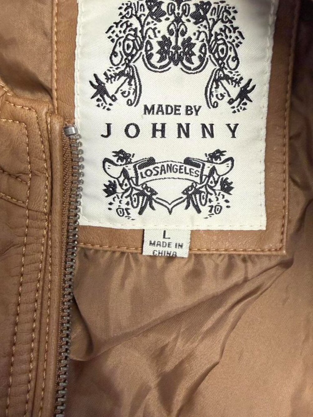Women's Brown and Tan Jacket - Picture 3 of 5